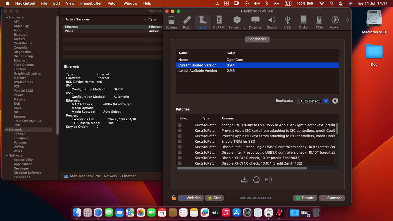 Lenovo Thinkpad X280 5th [KabyLake R   Intel UHD 620 + PS2 SMBUS]   OpenCore 1